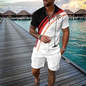Duval Tropicana Polo Shirt And Shorts Co-Ord Set